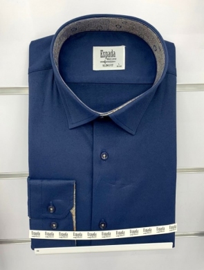 Koszule męskie na długi rękaw Slim Fit z elastanem - Tureckie (S/M-2XL/3XL) TPA2363