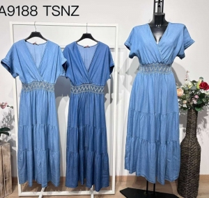 Sukienka damska na krótki rękaw - Włoschy (Standard) DH18079