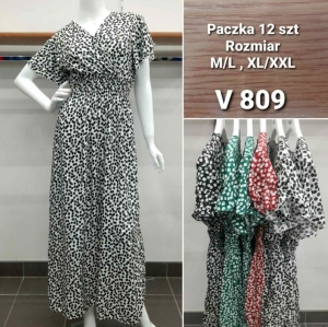Sukienki damskie krótki rękaw (M/L-XL/2XL) TP16904