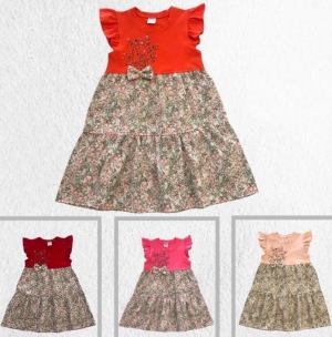 Sukienki dziewczęce na krótki rękaw - Tureckie (2-5) TPA5383