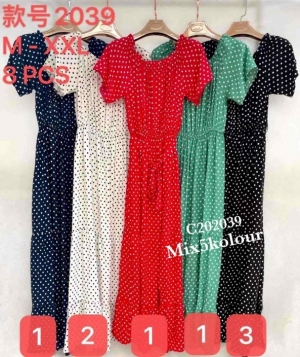 Sukienki damskie krótki rękaw (M-2XL) TP14514