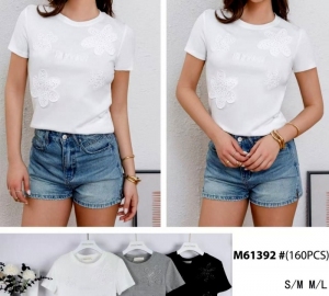 Bluzka damska na krótki rękaw (S/M-M/L) DH14852