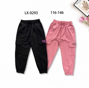Spodnie materiałowe dziewczęce (116-146) TP3916