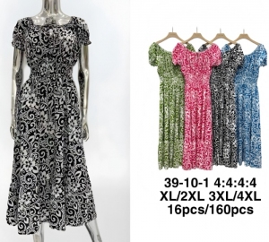 Sukienka damska na krótki rękaw (XL-4XL) DH17733