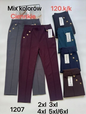 Spodnie materiałowe damskie (2XL-6XL) NG424