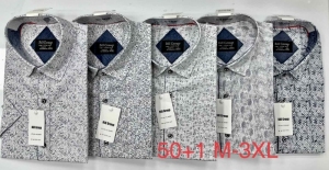 Koszule męskie na krótki rękaw (M-3XL) DH15072