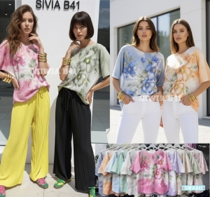 Bluzka damska na krótki rękaw - Włochy (Standard) SAM2514