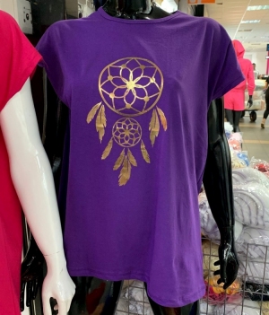 Bluzka damska na krótki rękaw - Turecka (M-XL) TP10409