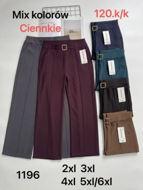 Spodnie materiałowe damskie (2XL-6XL) NG427