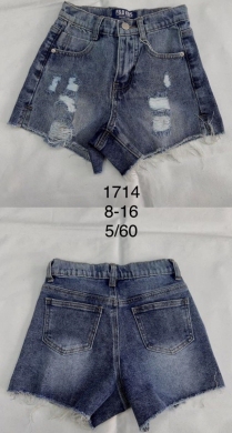 Szorty dziewczęce jeansowe (8-16) TP7358