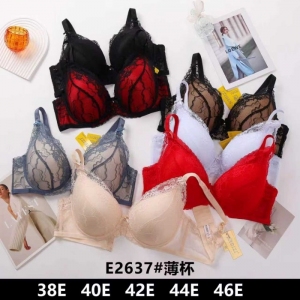 Biustonosz miseczka - D czarny+czerwony NG5328
