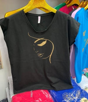Bluzka damska na krótki rękaw - Turecka (2XL-4XL) TP10419