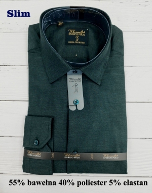 Koszule męskie na długi rękaw SLIM - Tureckie (M-2XL) TP12065