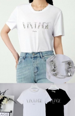 Bluzka damska na krótki rękaw (S/M-M/L) DH14857