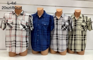 Koszule męskie na krótki rękaw (L-4XL) DH11941