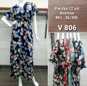 Sukienki damskie krótki rękaw (M/L-XL/2XL) TP16905