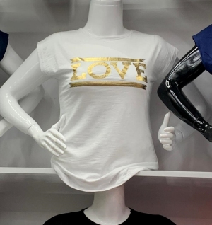 Bluzka damska na krótki rękaw - Turecka (M-XL) TP10395