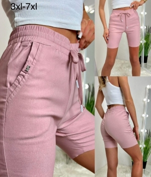 Szorty damskie materiałowe (3XL-7/8XL) DH16527