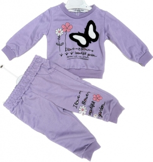 Komplet dziewczęce na długi rękaw (6-24m) TP11220