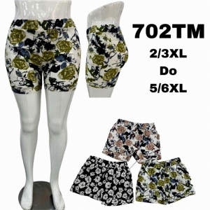 Szorty damskie materiałowe (2XL-6XL) DH15803