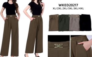 Spodnie materiałowe damskie (XL-4XL) DH12037