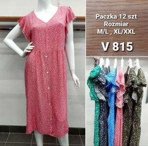 Sukienki damskie krótki rękaw (M/L-XL/2XL) TP16896