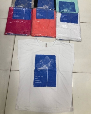 Bluzka damska na krótki rękaw - Turecka (2XL-4XL) DH17632