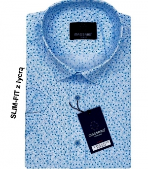 Koszule męskie krótki rękaw - Tureckie (M-2XL) DH19203