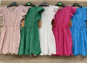 Sukienki dziewczęce krótki rękaw (4-14 lat) TP12357
