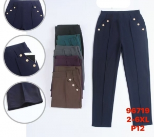 Spodnie materiałowe damskie (2XL-6XL) NG5668