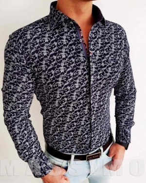 Koszule męskie na długi rękaw - Tureckie (3XL-6XL) TPA3397