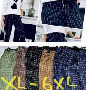 Spodnie materiałowe damskie (XL-6XL) DN20494