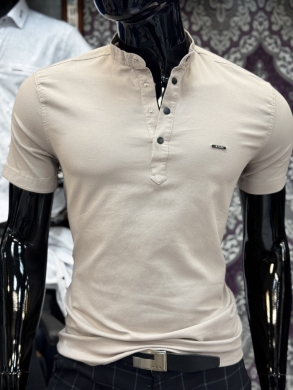 Koszule męskie na krótki rękaw SLIM - Tureckie (M-3XL) DH14756
