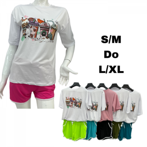 Komplet damski na krótki rękaw (S-XL) DH15559