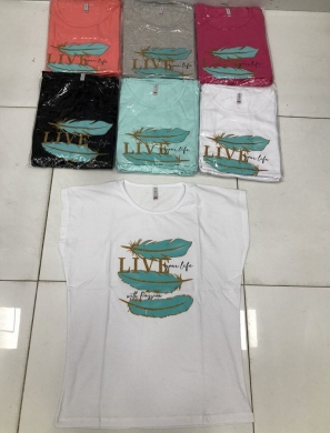 Bluzka damska na krótki rękaw - Turecka (2XL-4XL) DH17647