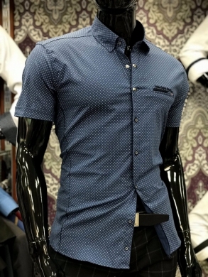 Koszule męskie na krótki rękaw - Tureckie (M-3XL) TP7289