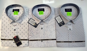 Koszule męskie na krótki rękaw - Tureckie (M-3XL) DH15084