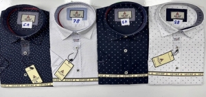 Koszule męskie na krótki rękaw - Tureckie (M-3XL) DH15078