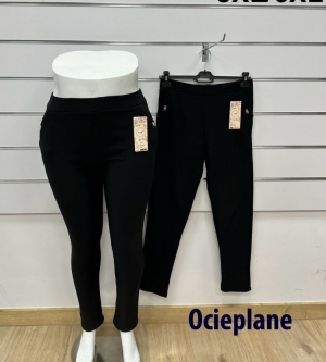 Spodnie materiałowe damskie ocieplane (2XL-6XL) DH3243