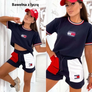 Komplet damski na krótki rękaw (S-XL) SAM1261