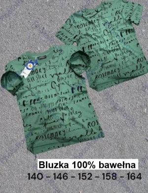 Bluzki chłopięce na krótki rękaw (140-164) DH11663