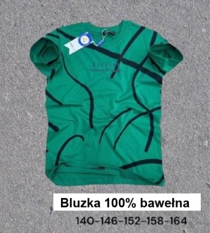 Bluzki chłopięce na krótki rękaw (140-164) DH11652