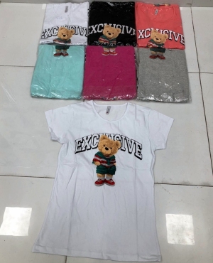 Bluzka damska na krótki rękaw - Turecka (M-XL) DH17613
