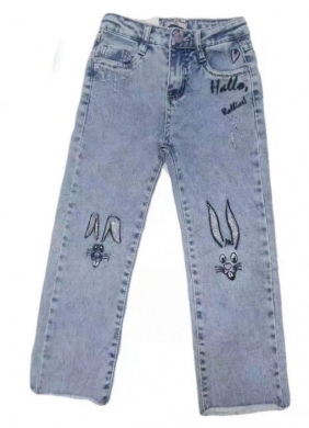 Spodnie jeansowe dziewczęce (3/4-7/8) TP29820