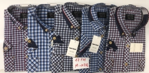 Koszule męskie na krótki rękaw (M-3XL) DH15059