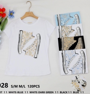 Bluzka damska na krótki rękaw (S/M-M/L) DH14856