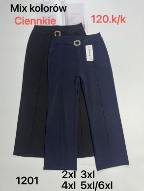 Spodnie materiałowe damskie (2XL-6XL) NG415