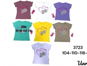 Bluzki dziewczęce na krótki rękaw - Tureckie (104-122) TP7236