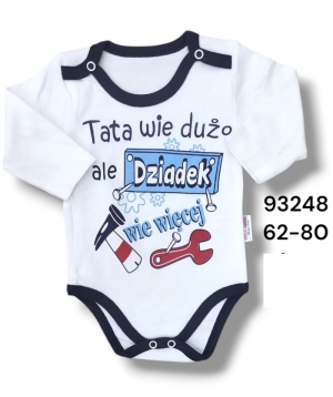 Body niemowlęce na długi rękaw (62-80) NG492