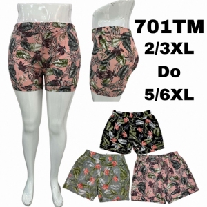 Szorty damskie materiałowe (2XL-6XL) DH15804